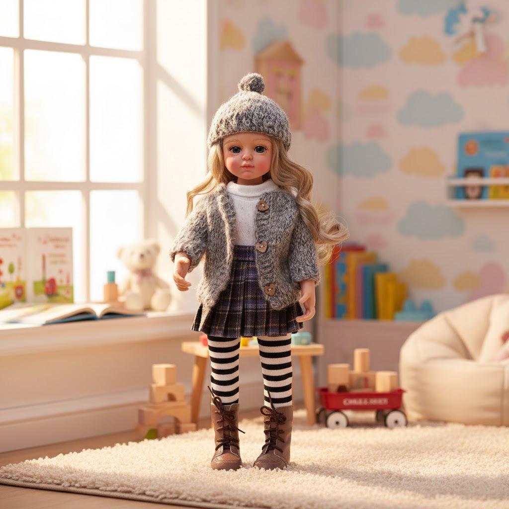 

American Girl Dress-up Doll - 45cm Handcrafted Ornament & Play Gift