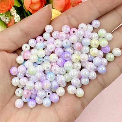 Für DIY-Schmuckherstellungszubehör, Acryl, rund, handgefertigtes Material, lose Perlen, 5,9 mm