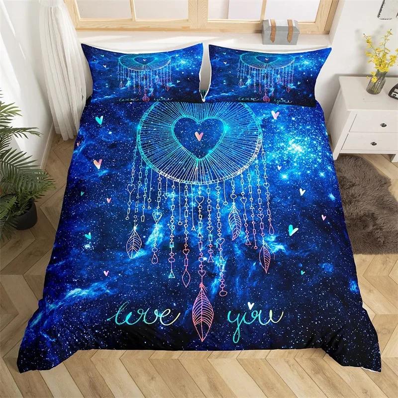 Bohemian Traumfänger Bettwäsche-Set Exotisches Galaxie Bettwäsche-Set Sternbild Twin King Deckenbezug Für Mädchen Teenager Zimmer Dekoration