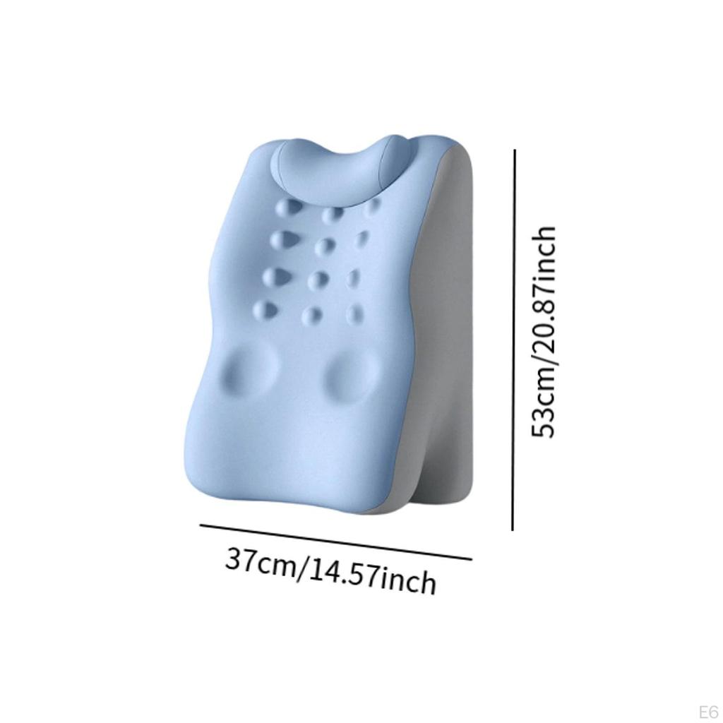 Back Lumbar Support Cushion Memory Foam Bed Wedge Soft with Neck Sleeping Pillow for Travel,