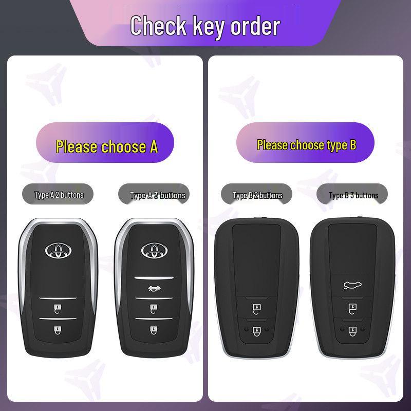 Toyota Key Cover for Camry, Corolla, Avalon, Levin, RAV4, Highlander, & Wildlander