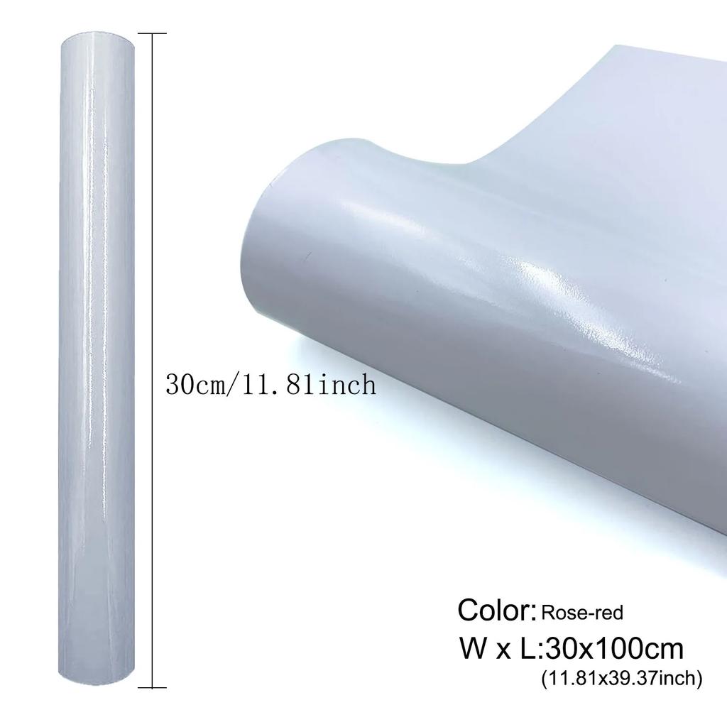 1-5roll Glossy Adhesive Vinyl Craft Cut Film for Outdoor Decor Sticker Cutter Car Wall Lettering Film DIY 30cm X 100cm