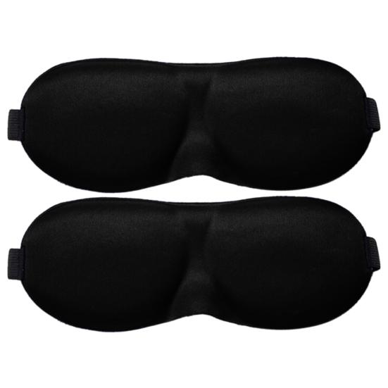2 Stücke Unisex Atmungsaktive Schlaf Eyeshade Abdeckung Augenmaske Patch Rest Augenbinde