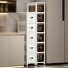 17 Cm Drawer-type Slit Storage Cabinet Ultra-narrow Slit Cabinet for Refrigerator Multi-layer Storage Rack for Bathroom