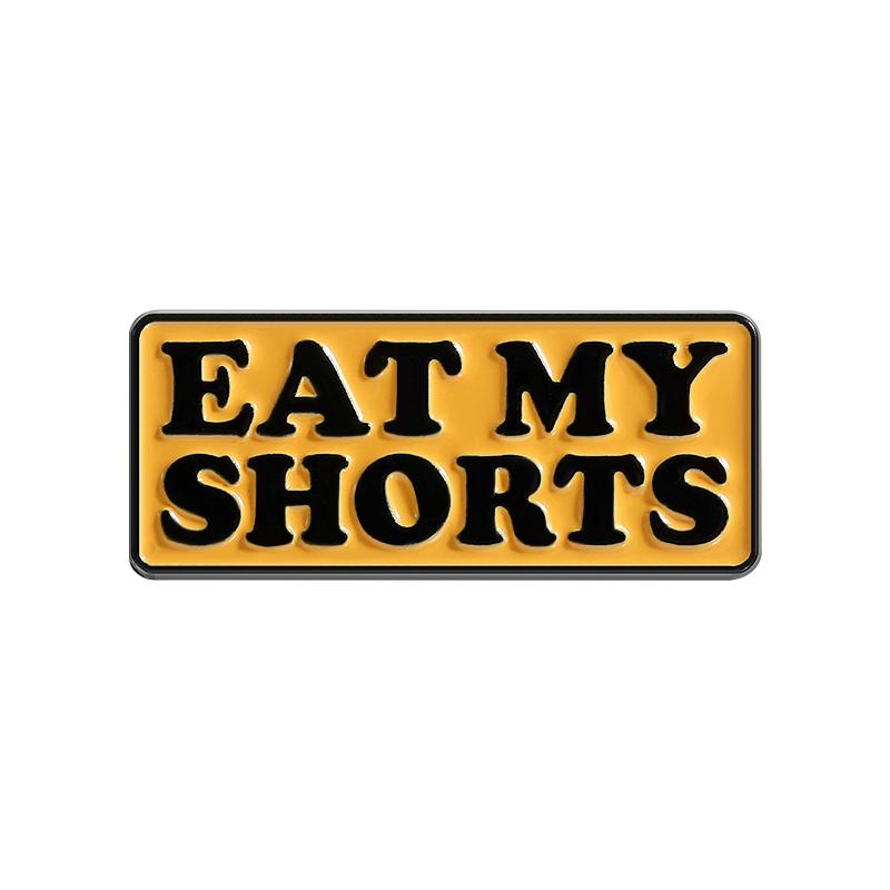 

Eat My Shorts Enamel Pin Let Your Finger Do The Talking Middle Finge Gestures Brooch Lapel Badge Funny Jewelry Gifts for Friends