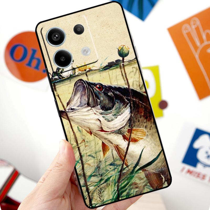 Bassangelköder Haken Tackle Hülle Für Xiaomi Redmi Note 14 10 11 12 13 15 Pro Plus Hülle Für Redmi 15 15C 13C 12C 10C 14C