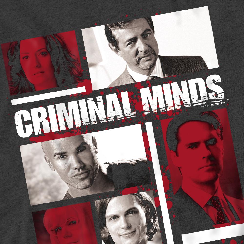 Criminal Minds Unisex Adult Character Boxes T-Shirt