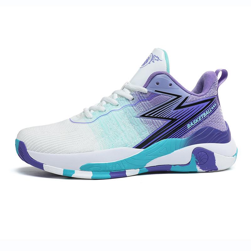 Sports and leisure shoes men's shoes 46 47 48 large size basketball shoes men's shoes fly-woven breathable lightweight running shoes men