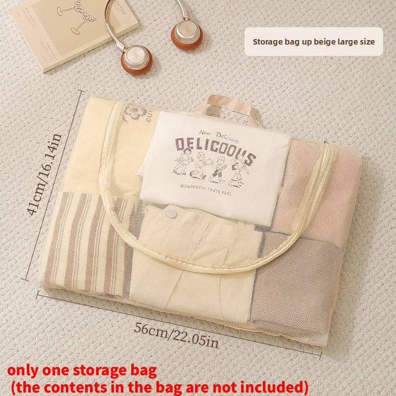 Travel Storage Bag Large Capacity Mesh Breathable Luggage Organizer For Clothing And Accessories