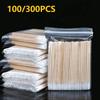 100/300 STÜCKE Bestickte Spitzwattestäbchen Damen Kosmetikwerkzeug Nasen- Ohrenreinigung Lippenstiftkopfstäbchen Bastonil Baumwolltuch