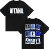 Camiseta unisex de algodón 100% de la cantante Aitana, talla grande, con gráficos del álbum Cuarto Azul 2026, nueva de verano, para mujer, Y2k, Hip Hop, Streetwear