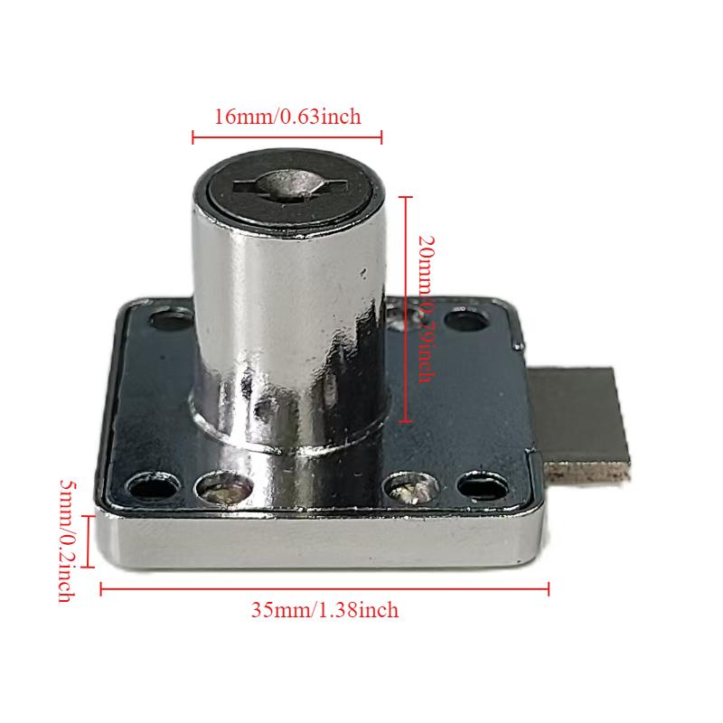 1 Set Cabinet Drawer Latch Locks Furniture Door Lock Hardware Desk Lock Wardrobe Cabinet Door Locks Bedside Bookcase Solid Lock