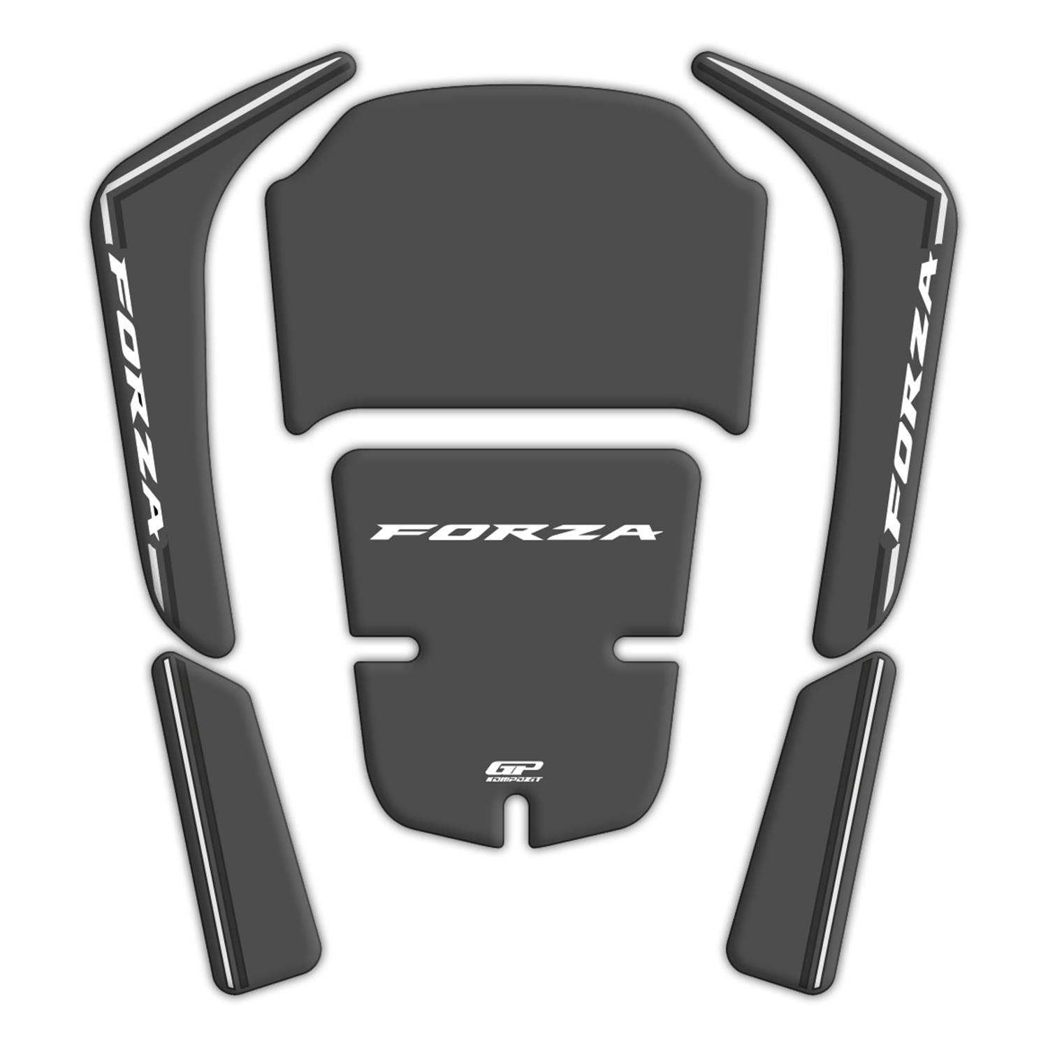 

GP Composite Honda Forza 250 2018-2025 Compatible Tank Pad Gray
