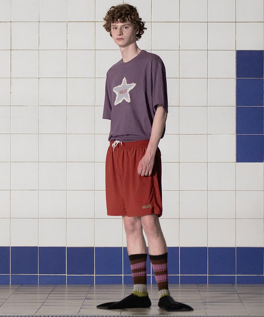 UNALLOYED Tie-Dye Star Logo T-Shirt / Purple