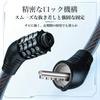 Bicycle key dial wire lock 4 digits