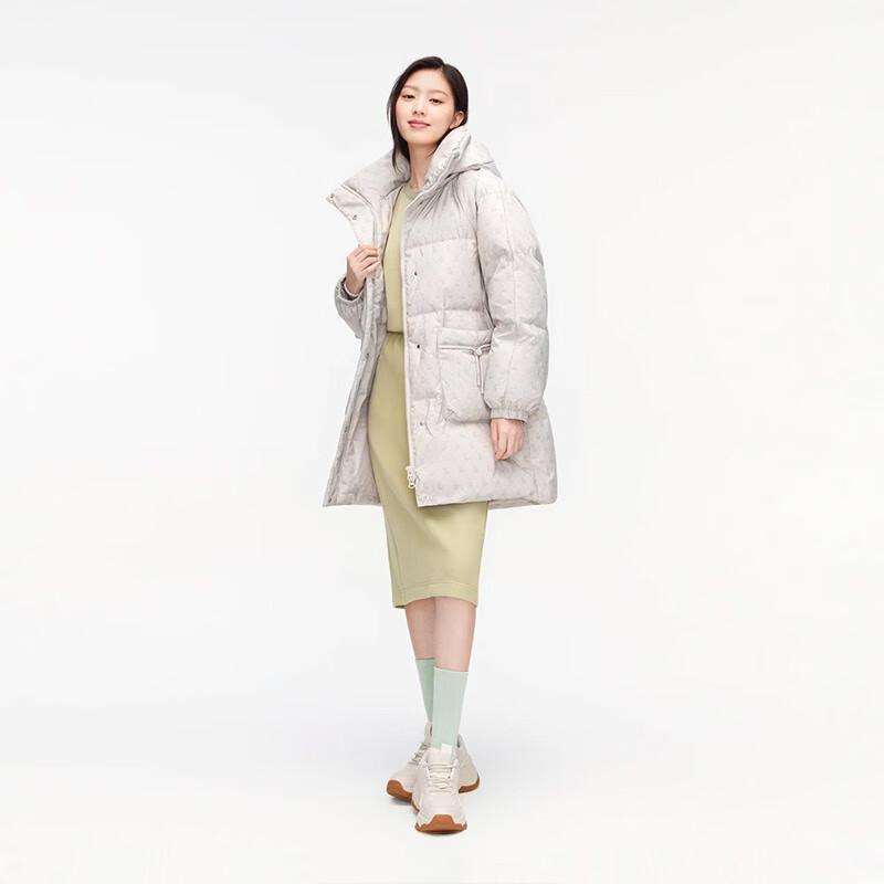 Bosideng B30145242 Classic Mid-Length Hooded Down Jacket