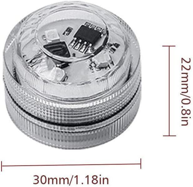LED Vodotěsná čajová svíčka s dálkovým ovládáním - Ideální pro atmosféru ve vaně, akváriu, váze nebo autě.