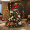 Pure PE Simulation Noble Fir Tree Desktop Ornament for High-End Restaurant and Hotel Christmas Decorations