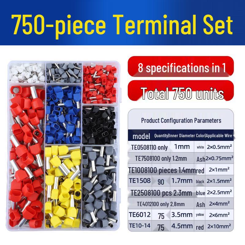 Electrician's HCS86-4A Tubular Terminal Crimping Pliers for Quick Wiring