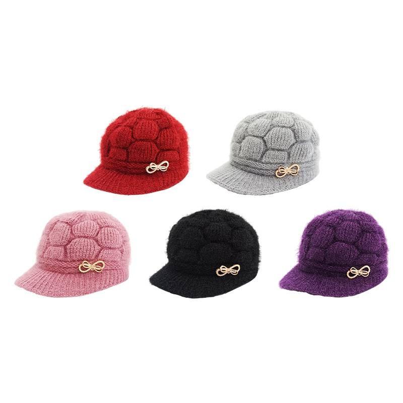 People Old Senior Knitted Caps Winter Outdoor Sports Thickening Thermal Hats