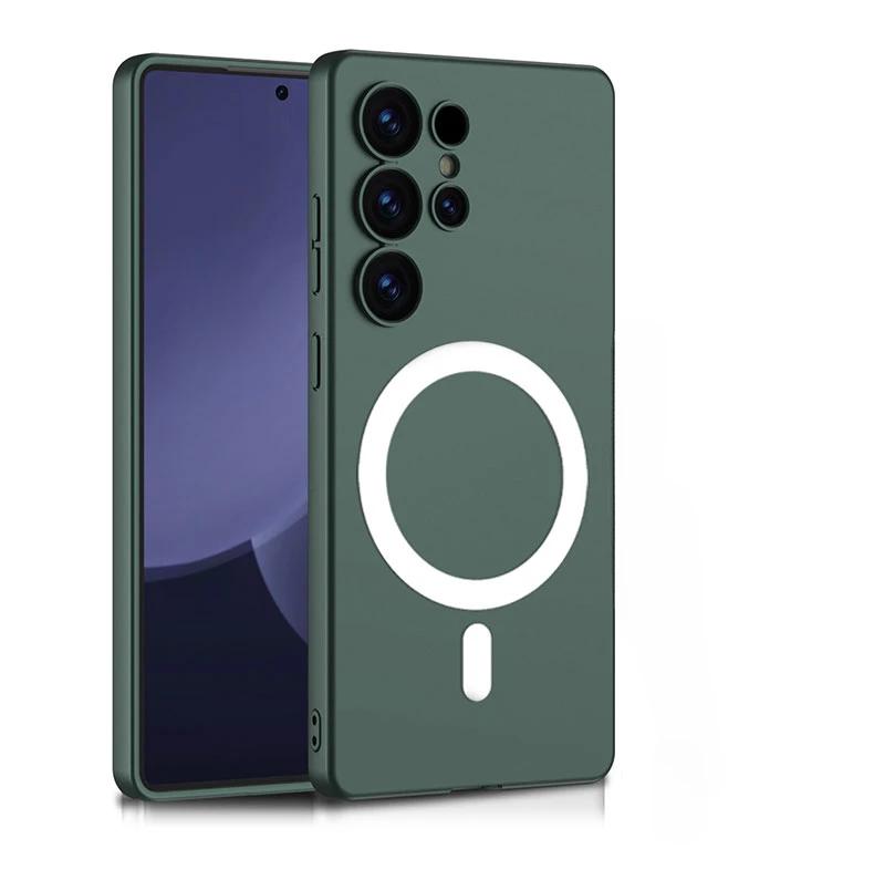 

Магнитный чехол для беспроводной зарядки Galaxy S25 Ultra для Samsung Galaxy S25 Ultra, ударопрочный жесткий защитный чехол ForGalaxy S25 Ultra