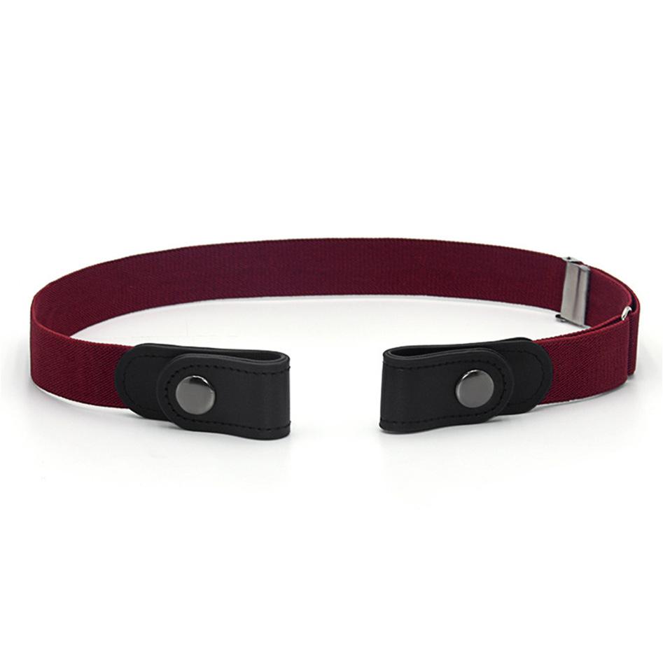 

Buckle-Free Belt for Pants Dresses No Buckle Stretch Elastic Waist Belt for Women/Men No Bulge No Hassle Waist Belt красный