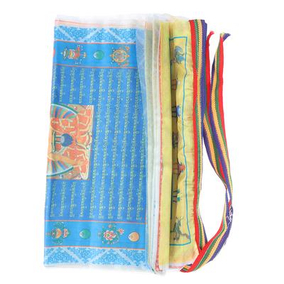 Banderas religiosas 10 en 1, suministros budistas tibetanos, bandera de oración con impresión a color, 3 m