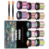 12 Pack Color-Changing Powder Crafting Powder Craft Tool Jewelry Making Supplies Colorant Glitter Pigments for Projects