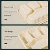 NHZHIW Biodegradable 3-Compartment Disposable Meal Box