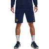 Under Armour Solid Logo Drawstring Straight Leg Sports Shorts Men Shorts Dark-Blue 1370454-408