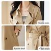 Women's Short Double-breasted Trench Coat