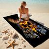 Gang Motorcycle enthusiasts Hells Angels Motorcycle Club beach towel outdoor camping vacation swimming beach towel outdoor absorbent bath towel Y8