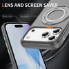 For iPhone 17 Magnetic Case Skin-Feel Rubberized PC + TPU Phone Cover Compatible with MagSafe