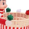Elf Storage Gift Basket Large Capacity Multifunctional Xmas Decorations Candy Snack Basket Red