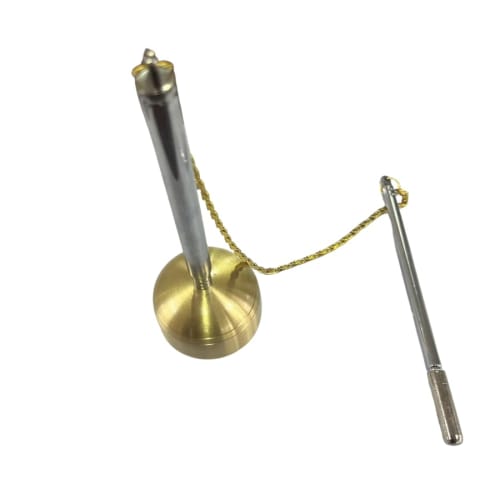 RISACCA Buddhist Handheld Orin, Ebony, 108-Bead Prayer Beads, Storage Bag / Equinox, Grave Visit, Pilgrimage, Purification, Extendable Bell (Handheld