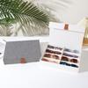 Sunglasses Storage Box Multi-Function Oxford Cloth Case for Various Glasses Types Protective and Portable