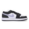 Jordan Air Jordan 1 Abrasion Resistant Low top Vintage Basketball Shoes Men's Black Purple 553558-131(Team85-)