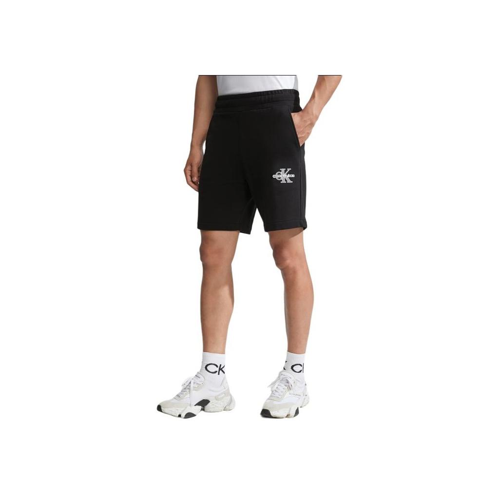 Calvin Klein Letter Print Elastic Waist Casual Shorts Men Shorts Space-Black J324250-BEH