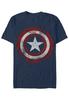 Maglietta Captain America Scudo Marvel Uomo e Donna Estate Puro Cotone Abbigliamento Moda Casual Manica Corta T-shirt Street Wear