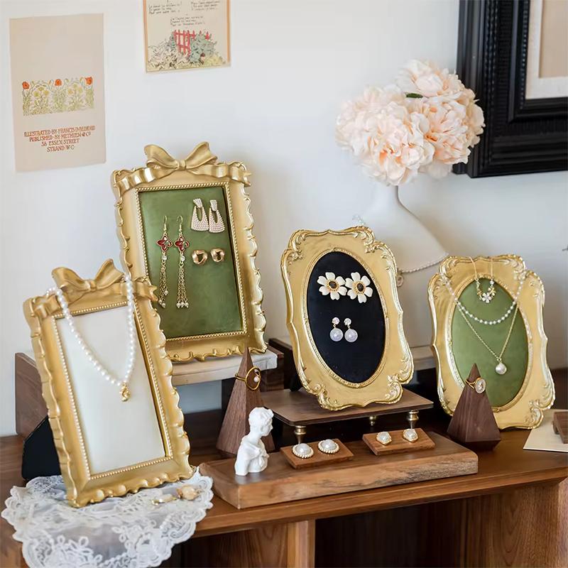 1PC Ornamental Jewelry Showcase Frame Decorative Jewelry Display for Market Stall