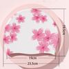 Silikon-Badekappe für Damen, Wasserdichte Badekappen für lange Haare mit Blumenmuster