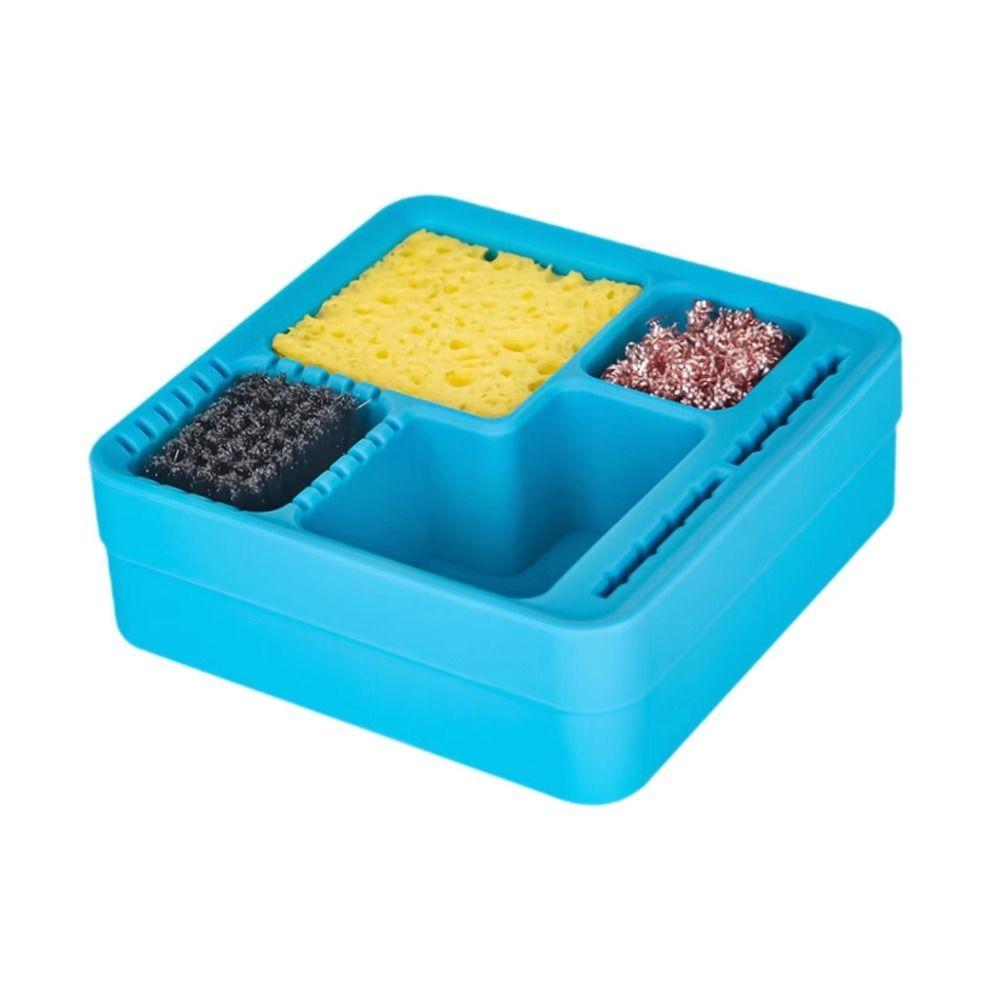 Limpador de Ponta de Ferro de Solda de Silicone Fio de Cobre Recipiente de Armazenamento de Estanho Projetos DIY