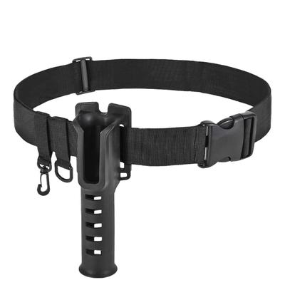 Adjustable Wading Belt Outdoor Fishing Tackle Fishing Rod Holsters with Poles Inserter Waist Belt Rod Holder Plastic Wader