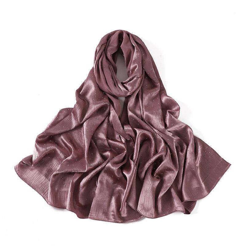 Muslim Chiffon Solid Color Hijab Scarf For Women Hijabs Scarves Squane Head Wrap Jersey Hijabs Islamic Turban Headband Shawl