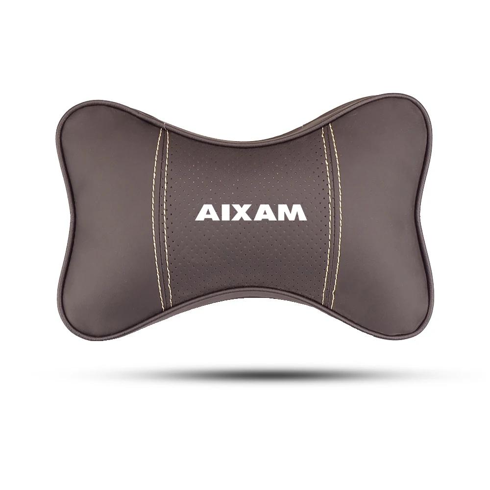 Car Seat Genuine Leather Headrest Neck Waist Pillow For Aixam MINAUTO CROSSLINE EAIXAM CROSSOVER MEGA CITY COUPE Car Accessories