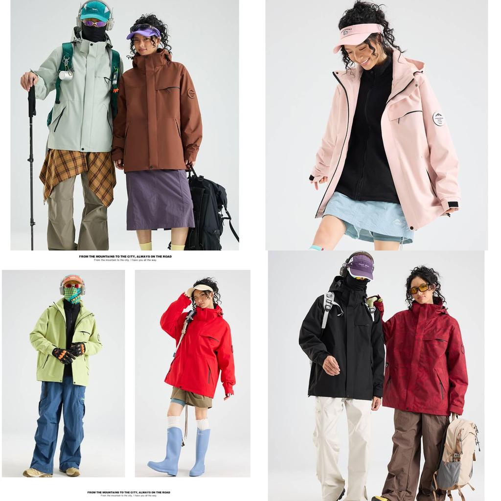 Outdoor Men Women 3in1 Waterproof Windproof Fleece Ski Jacket For Hiking And Camping