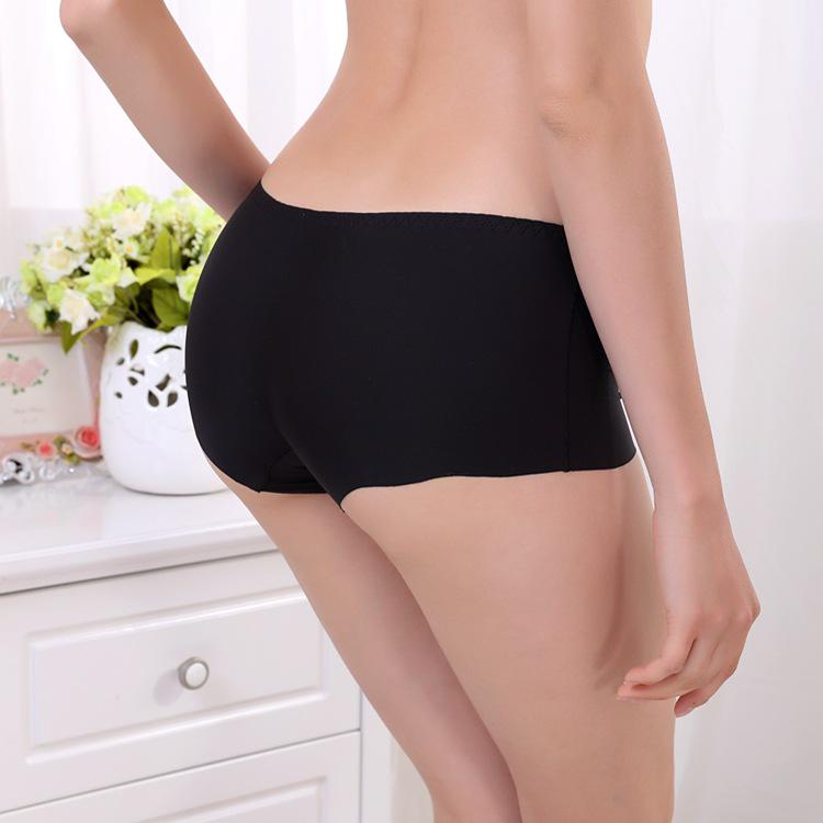 Calcinhas Femininas Sem Costura de Seda Gelada de Cintura Baixa - Roupa Íntima Sexy Peça Única de Perna Reta 8256