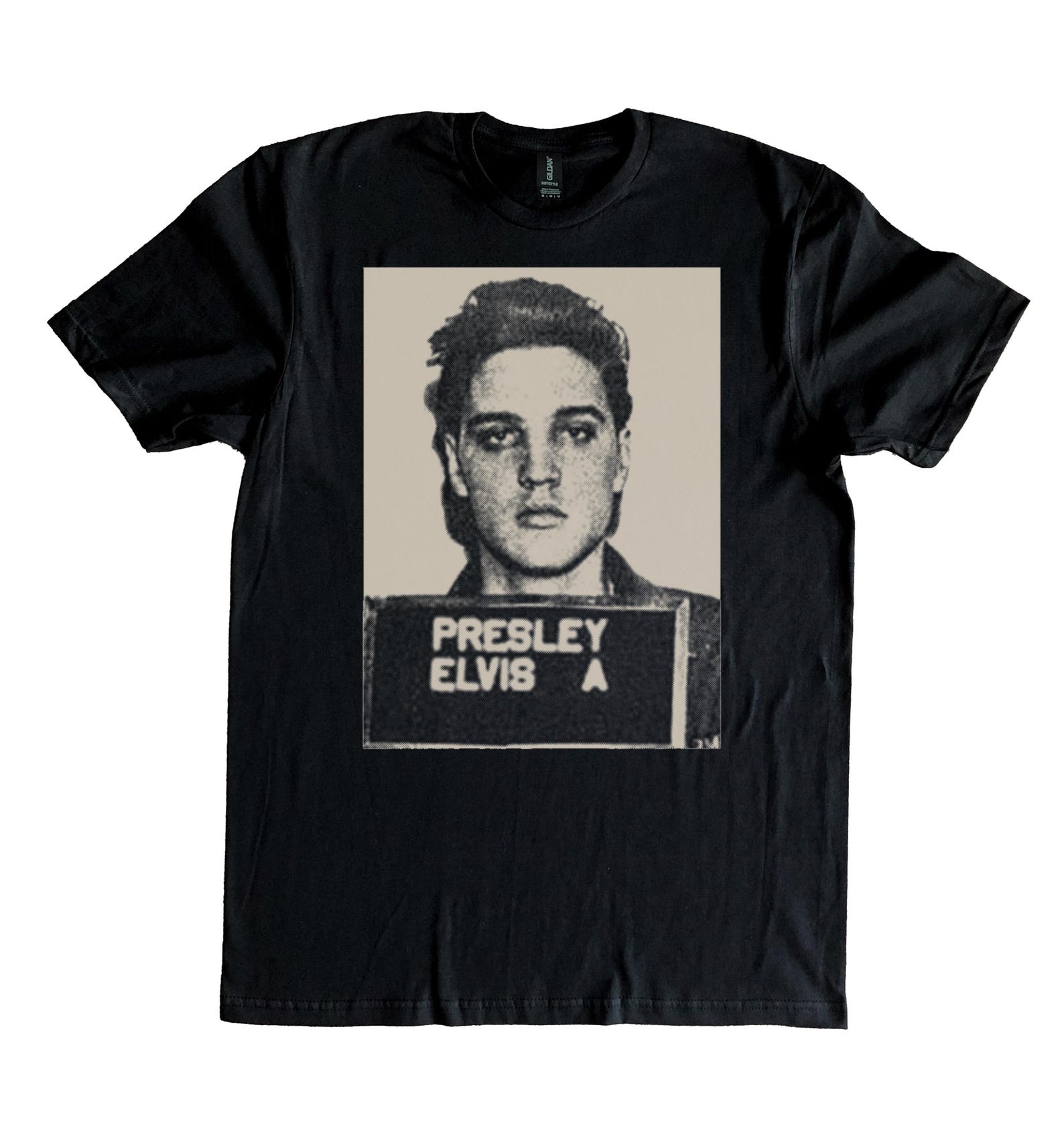 Elvis Mugshot Printed 100% Cotton T-Shirt 2XL