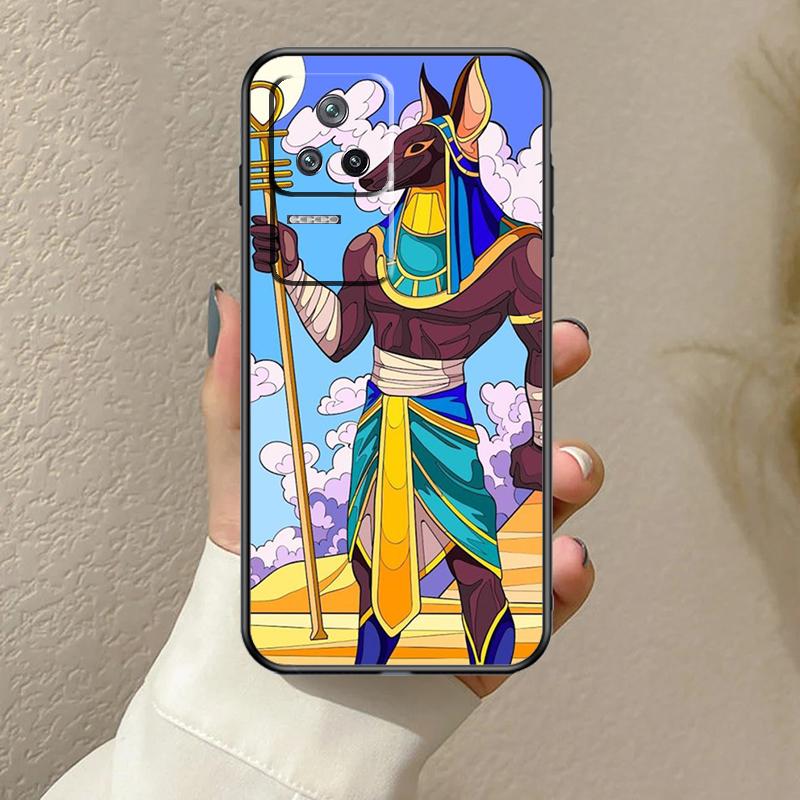Egypt Nefertiti Anubis Ankh Case For Xiaomi 13T 14T 15T Pro 14 15 Ultra 17 Pro Max POCO F8 F7 F5 F6 X3 X5 X6 X7 Pro Cover