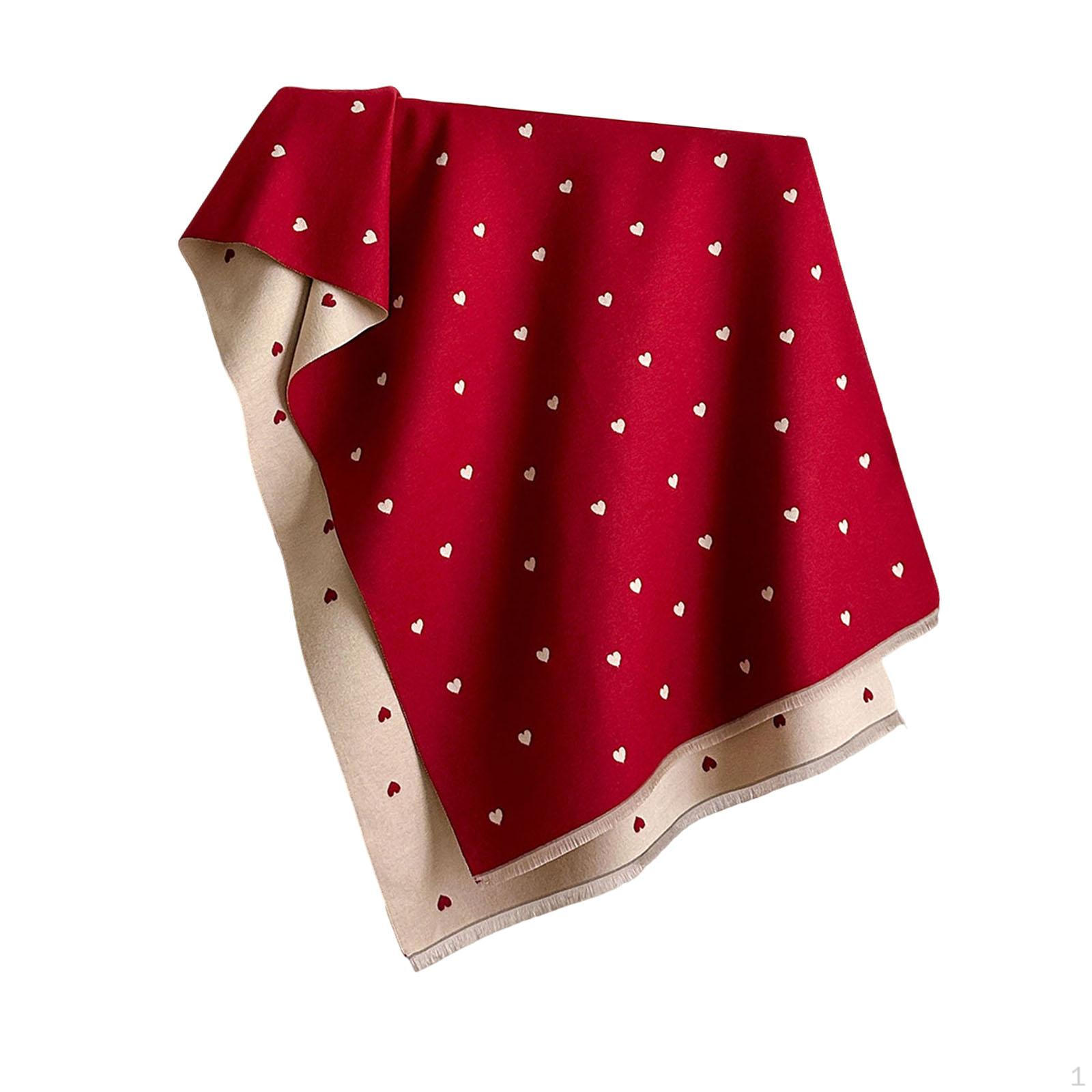

Elegant And Comfortable Double-sided Winter Scarf-shawl for Women Girls. красный